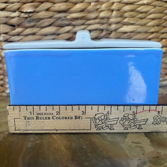 Powder Blue Refrigerator Dish by Hall - Picture 5 of 5